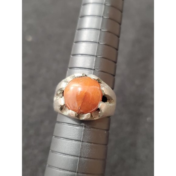 Old Red Carnelian and Silver Ring Pakistan - Antique Carnelian ring Laho… - Picture 10 of 10